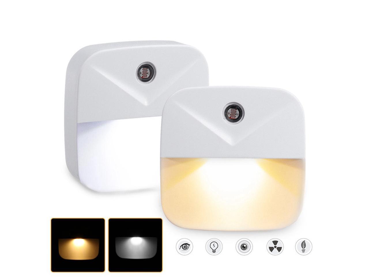 Automatic Lighting Sensor Night Light Wall Lamp Control for Kids bedroom Plug-In 