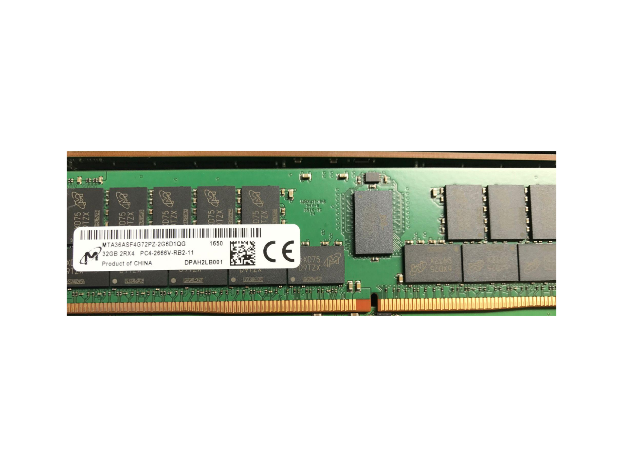 1X32GB MTA36ASF4G72PZ-2G3B1 MICRON 32GB 2RX4 PC4-2400T DDR4 MEMORY 