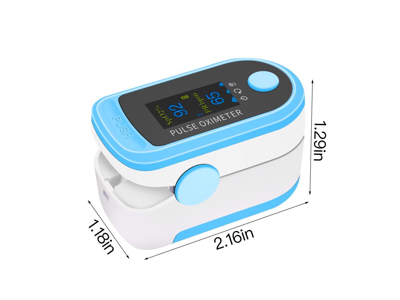 Pulse Heart Rate and Fast Spo2 Reading Oxygen Meter with Plethysmograph and Perfusion Index Blood Oxygen Saturation Monitor URBST Fingertip Oximeter 