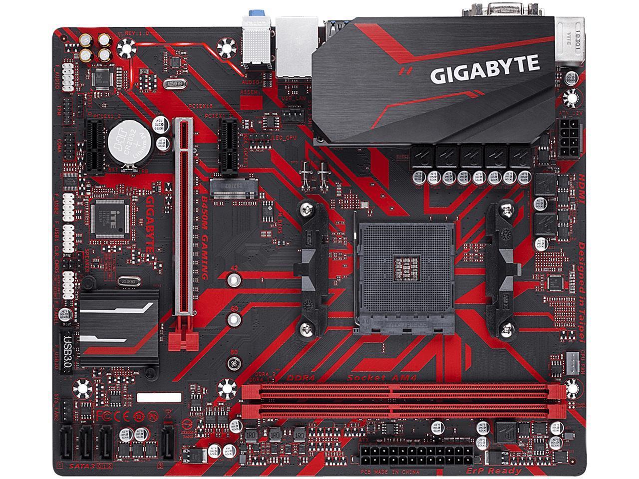 Gigabyte b450m gaming обзор