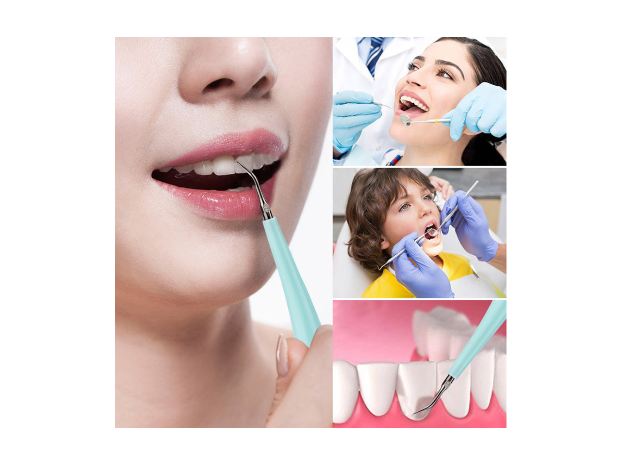 Dental calculus flushing device, dental care cleaning device, electric