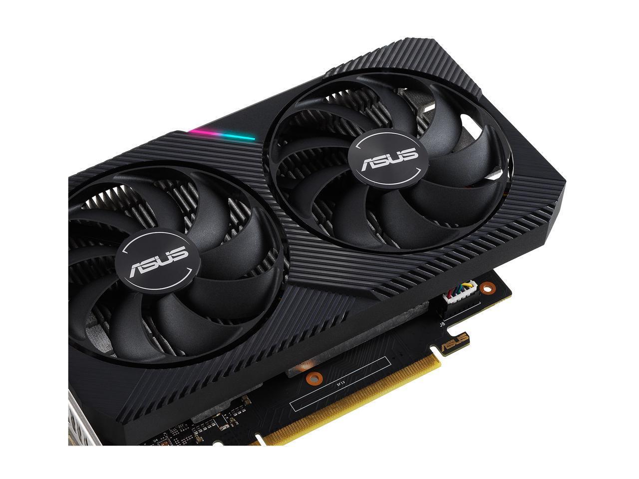 ASUS Dual GeForce® GTX 1650 MINI OC edition 4GB GDDR6 mini graphics ...