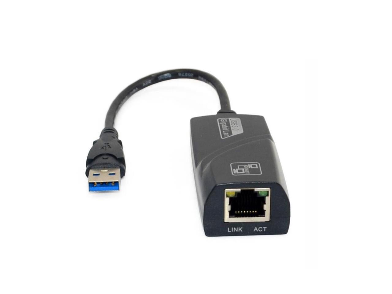 Hannord USB 3.0 to Ethernet Adapter, Driver Free 10/100/1000 Mbps Network RJ45 LAN Wired Gigabit Adapter 8.1, 7, XP, Linux, Mac OS, Chrome OS - Newegg.com