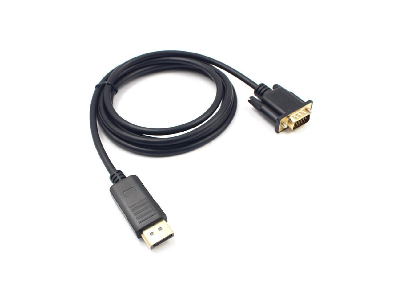 1.8m Mini DisplayPort to VGA Cable HD Male to Female DP to VGA Converter 