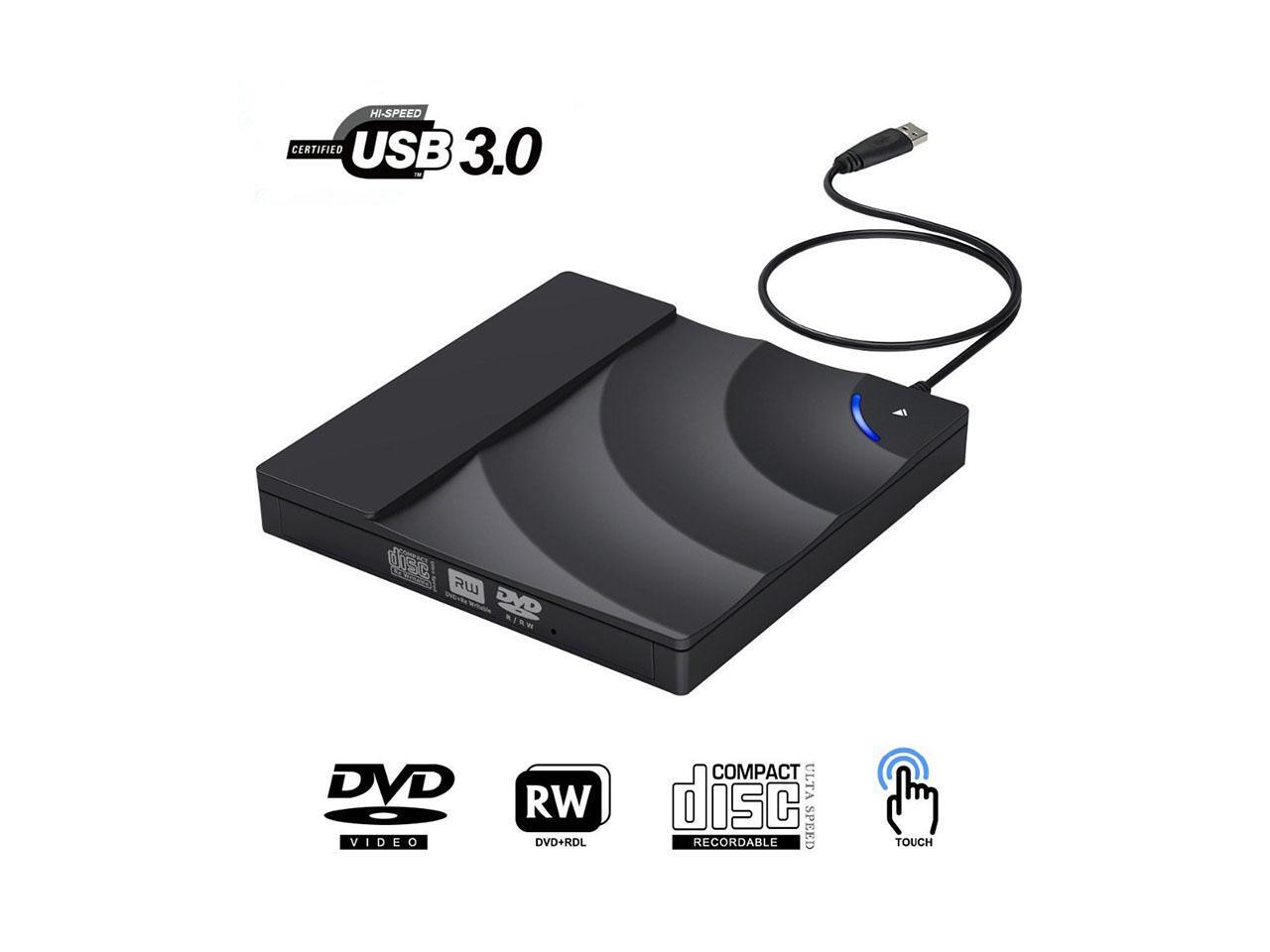 Portable highspeed USB 3.0 CD DVDRW Optical Drive External Slim Disk