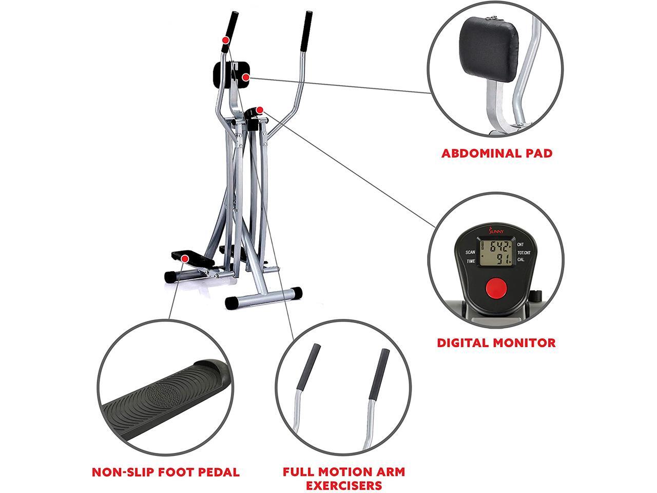 Health & Fitness SFE902 Air Walk Trainer Elliptical Machine Glider w