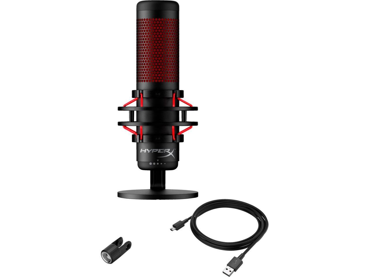 HyperX 4P5P6AA QuadCast Electret USB Condenser Microphone - Newegg.com