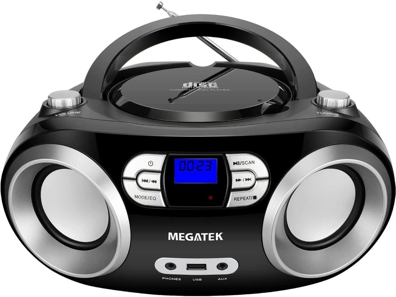 megatek portable cd player boombox