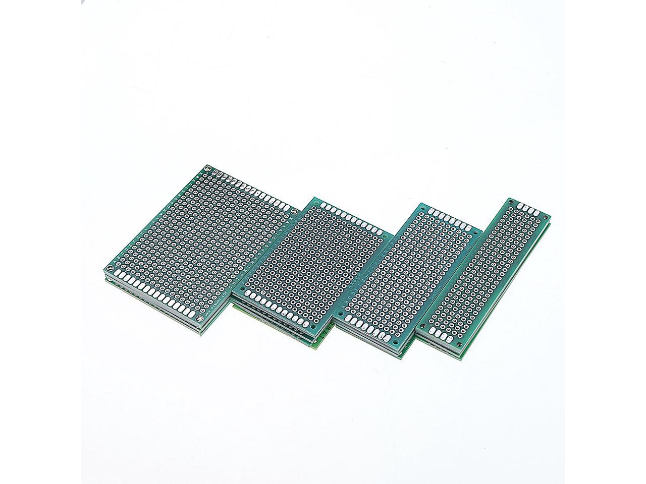 4Pcs 5x7 4x6 3x7 2x8cm Double-Side PCB Board Prototype Kit for DIY Soldering