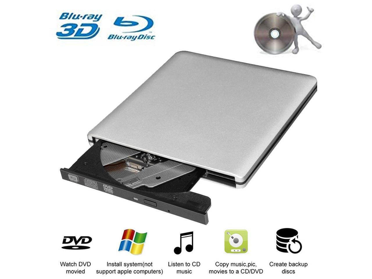 External BluRay DVD Drive USB 3.0 Portable UltraThin 3D CD BD Bluray
