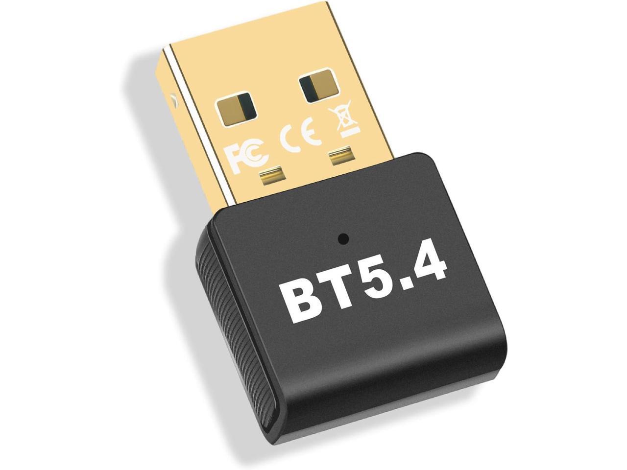 Bluetooth 5.4 Adapter, USB Bluetooth 5.4 Stick Dongle (EDR & BLE) Plug