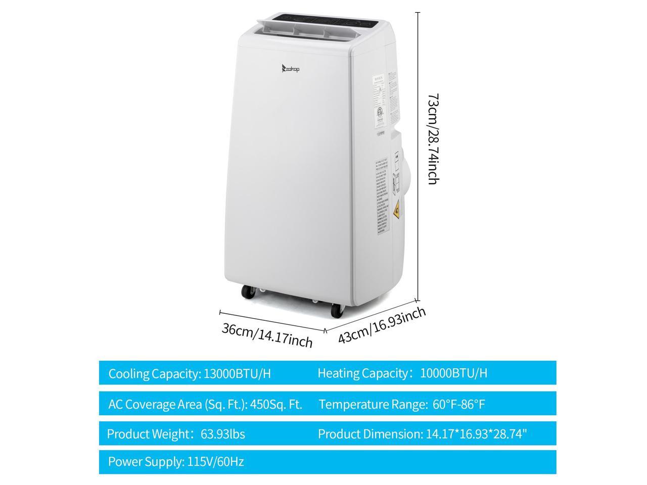 Portable Air Conditioner Dehumidifier Function With Remote Control