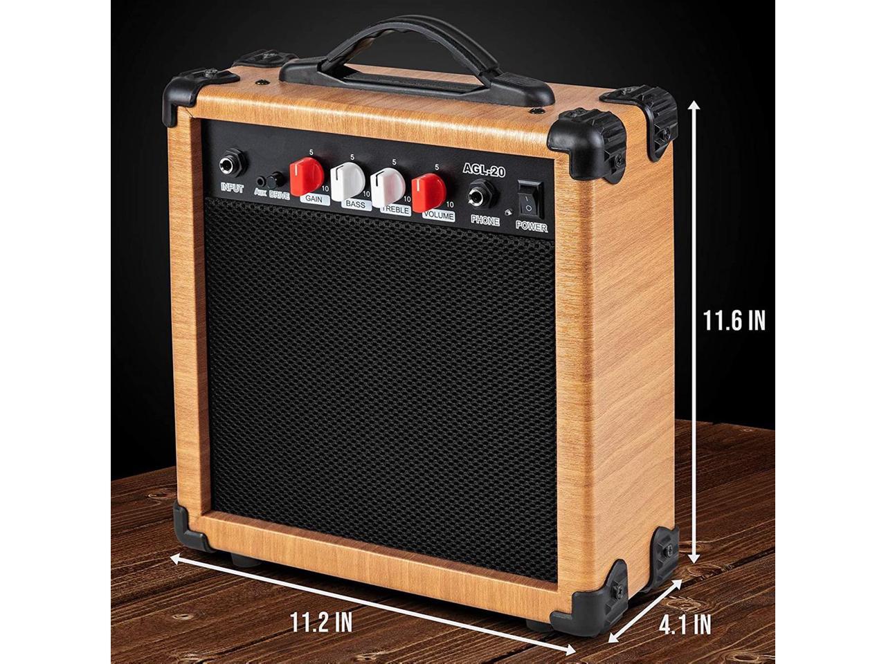 Glarry 20W GA20 Electric Guitar Amplifier Natural Color