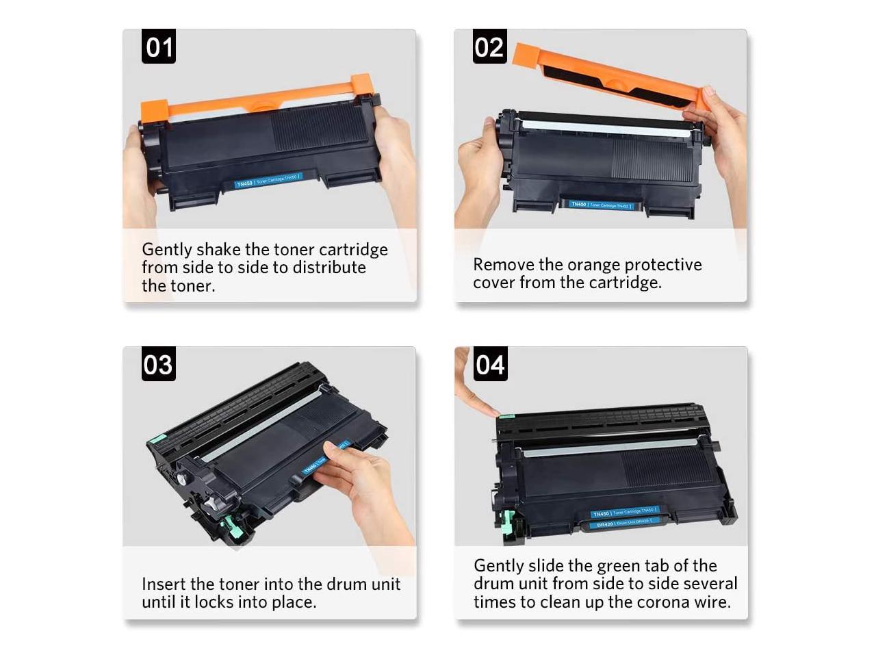 v4ink 1PK DR420 Compatible Drum Unit Replacement for Brother HL2240 HL