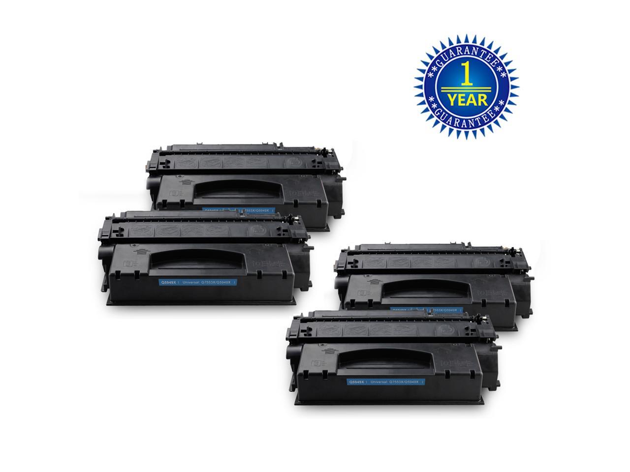 V4INK Compatible 49X Q5949X 53X Q7553X Toner Cartridge Replacement for HP Laserjet P2015dn P2015 