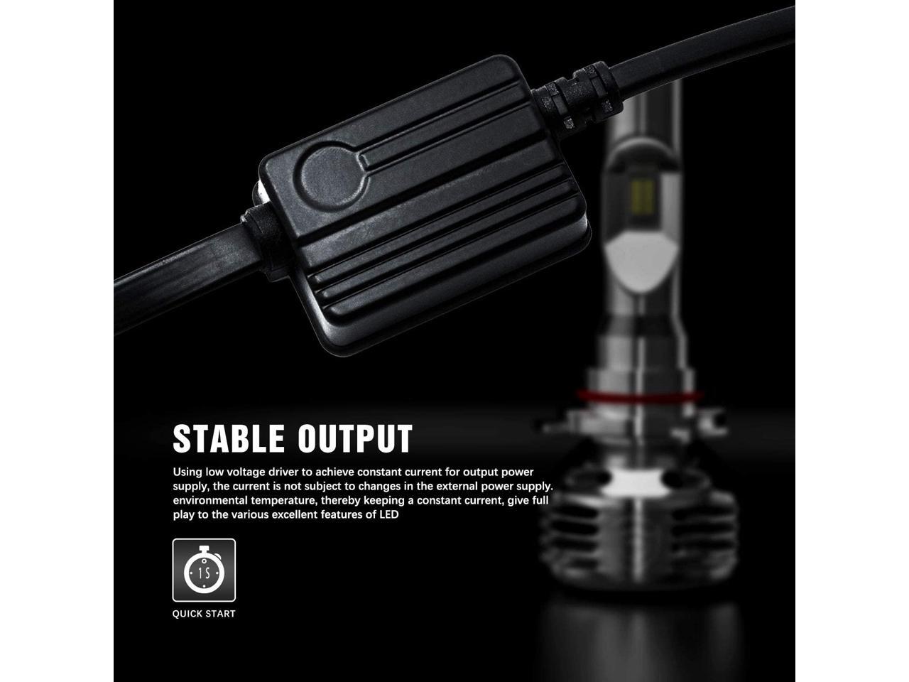 GPNE H7 LED Headlight Bulbs 6000K Hightly Bright 12000LM 2 Colors