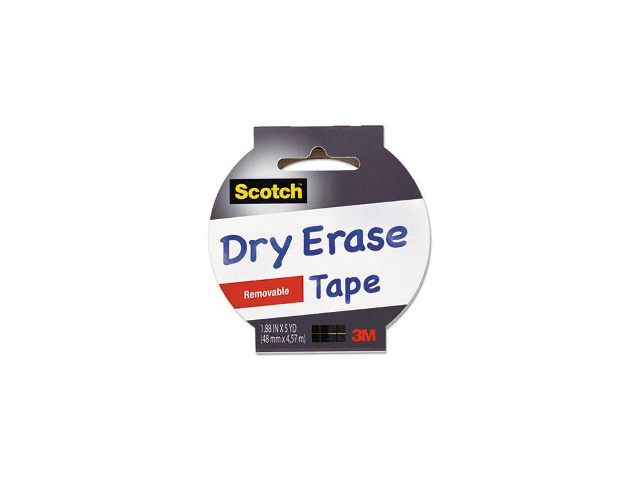 Scotch DryErase Tape 1.88"X5ydWhite