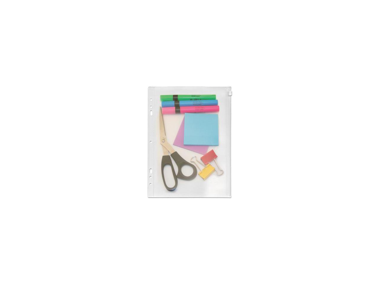 Advantus ANG52 ZipAll Ring Binder Pocket, 8 1/2 x 11, Clear