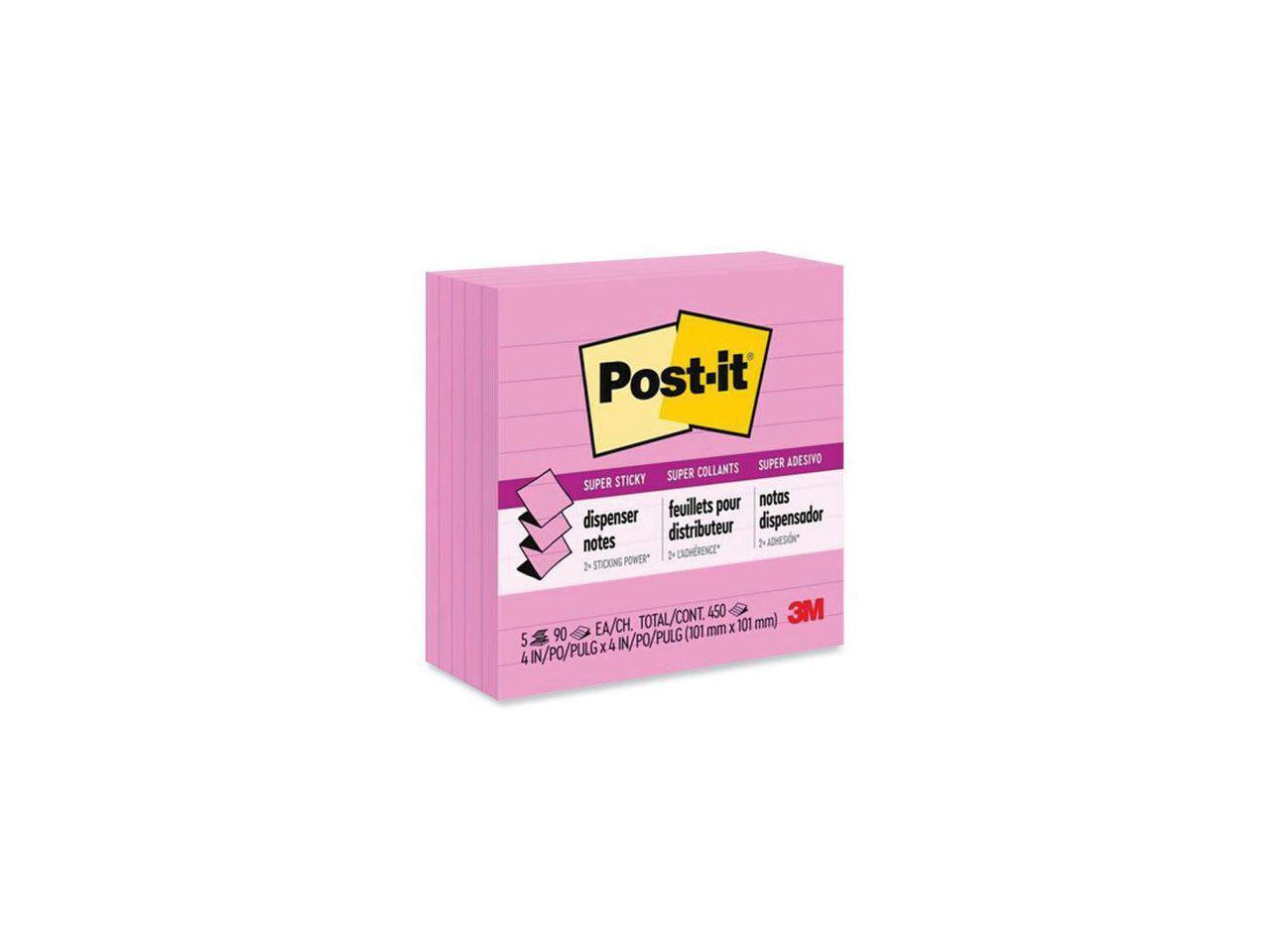 Postit Popup Notes Super Sticky Popup Notes Refill Lined 4 x 4 Neon