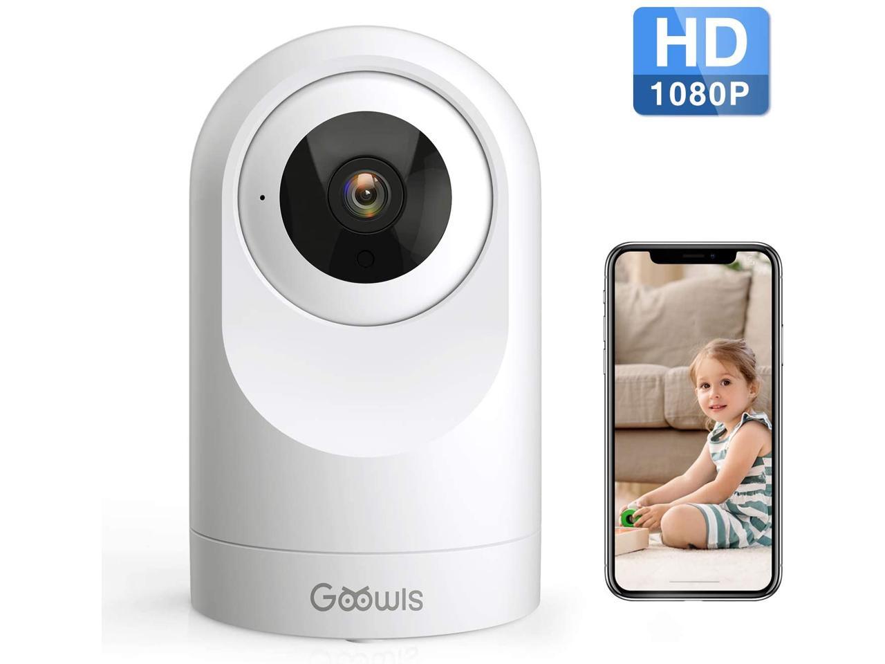 Night Vision and Two Way Audio Baby//Pet Monitor and Nanny Cam Pan//Tilt Wireless Security Camera HD Home Security Surveillance WiFi Camera with Motion Detection