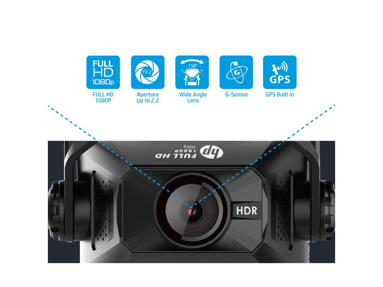 hp f660g dual dash cam