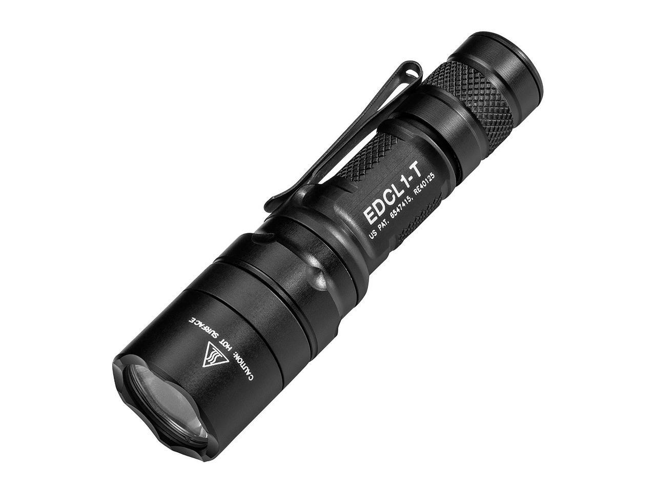 Surefire EDCL1-T Black EDC -1 Dual-Output LED Flashlight Light - Newegg.com