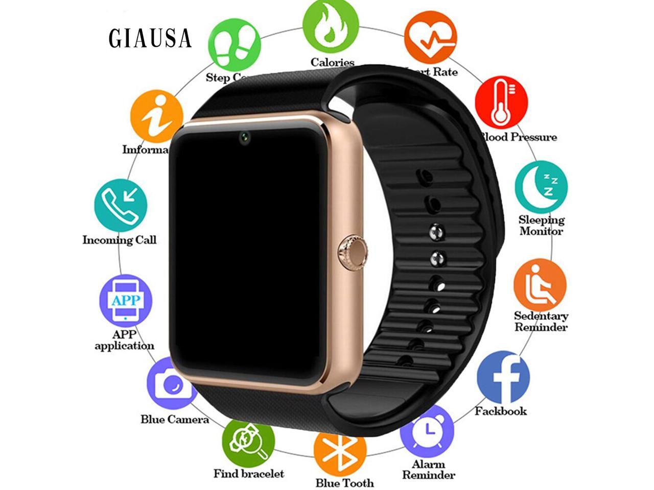19 New Smartwatch Gt08 Men Women For Hua We Xm Smart Watch For Iphone Relogio Phone Call Big Battery Sd Card Touch Screen Newegg Com