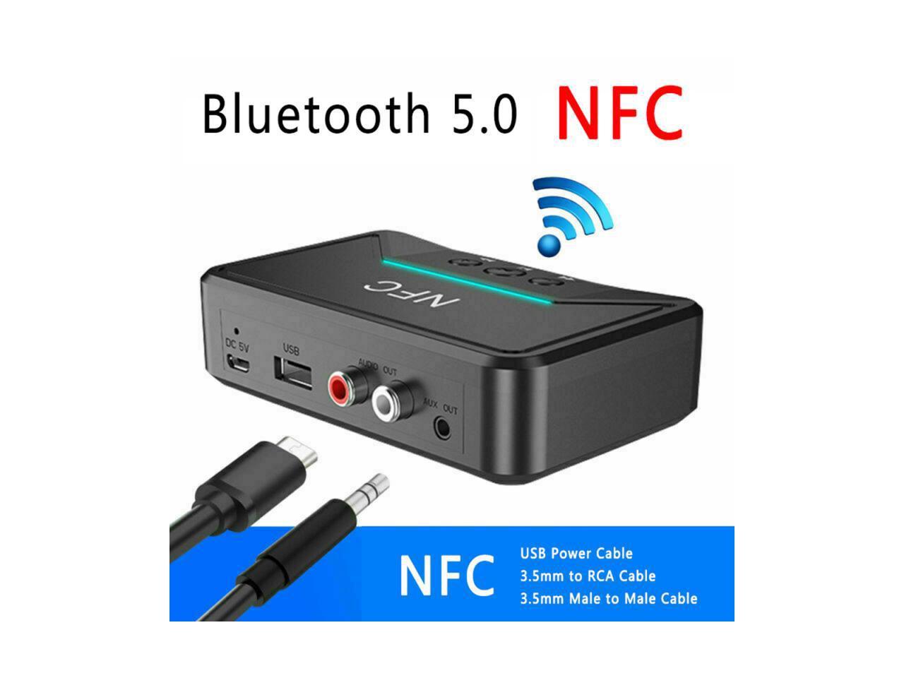 Wireless BT 4.1 RCA 3.5mm Speaker NFC Stereo Audio Music Receiver Adapter 