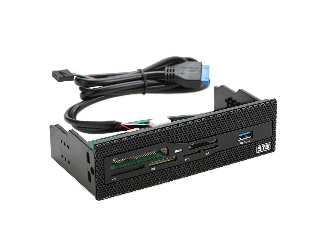 PC Card Reader 5.25" Internal Media MultiFunction Dashboard Front