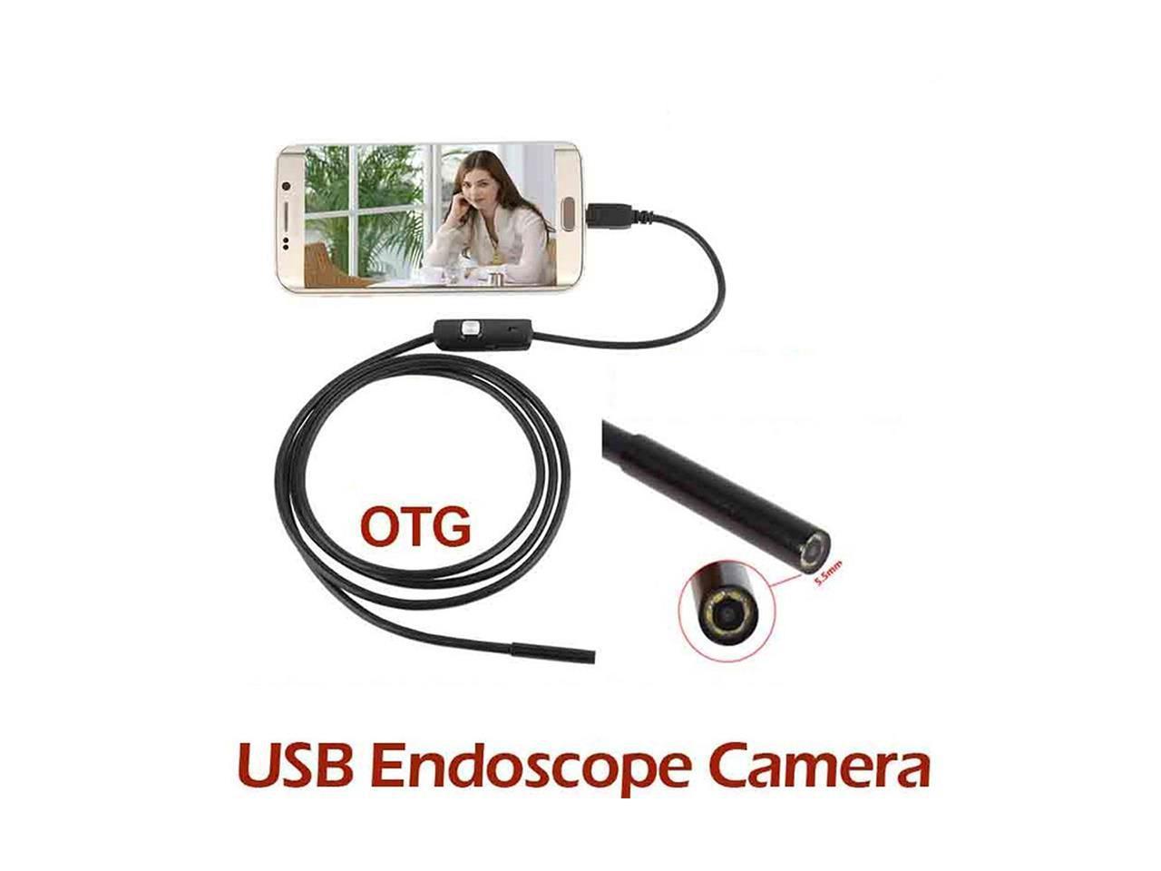 3 in 1 6LED 7mm 2M OTG Micro USB Video Android Endoscope IP66 Inspection Camera 