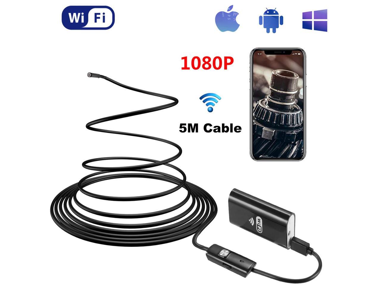 Details about   US For iPhone 11 Pro Max 8 LED WiFi Borescope Endoscope Snake Inspection Camera 