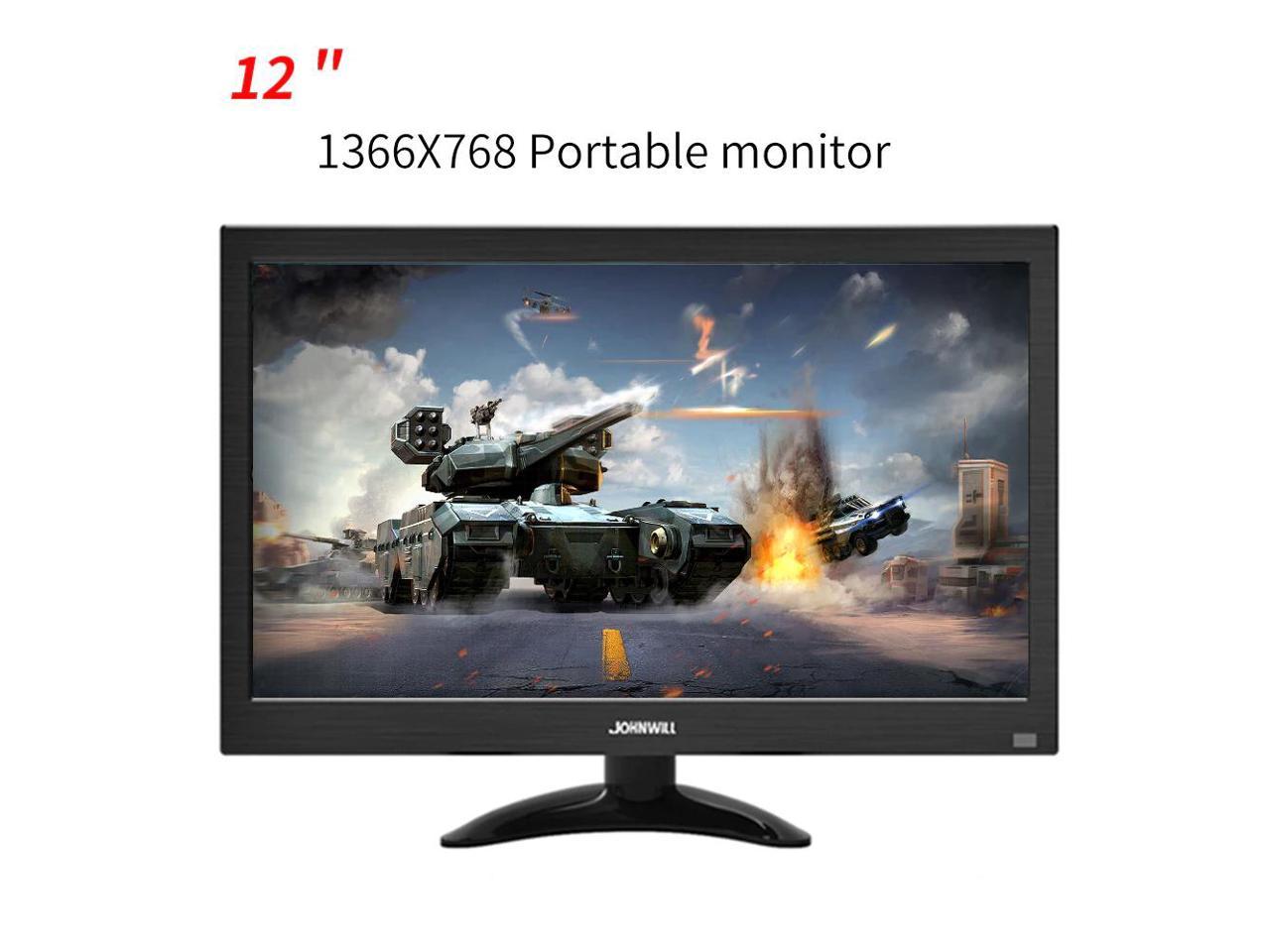 13 3 Hd Monitor Pc 1366x768 Portable Monitor Lcd Tv Display Ps4 With Hdmi Vga Usb Av Bnc 12 10 1 Inch Gaming Monitor Newegg Com