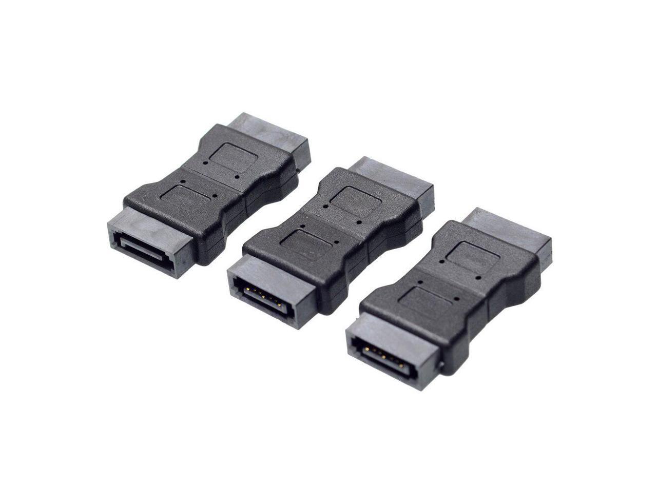 High quanlity 7PIN SATA 3.0 data male to male Port adapter straight angle 7P Serial ATA III