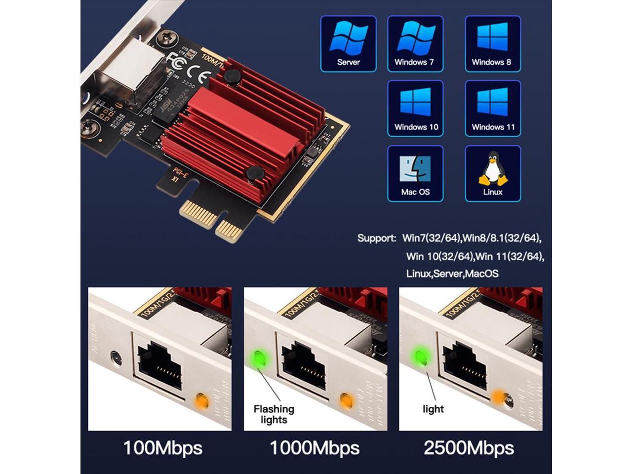 Derapid Gbps Pci Express Network Adapter Rj To Pcie Card Rtl Nic G Gigabit Lan