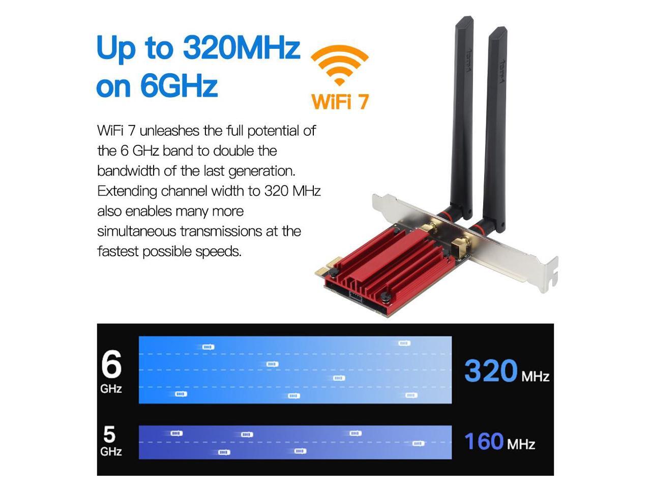 Intel BE200 WiFi 7 Adapter | M.2 PCIe Format | Tri-Band 2.4/5/6 GHz | Up To 5.8 Gbps | WiFi Card For PCs | Bluetooth 5.4 Compatible | For Intel PC