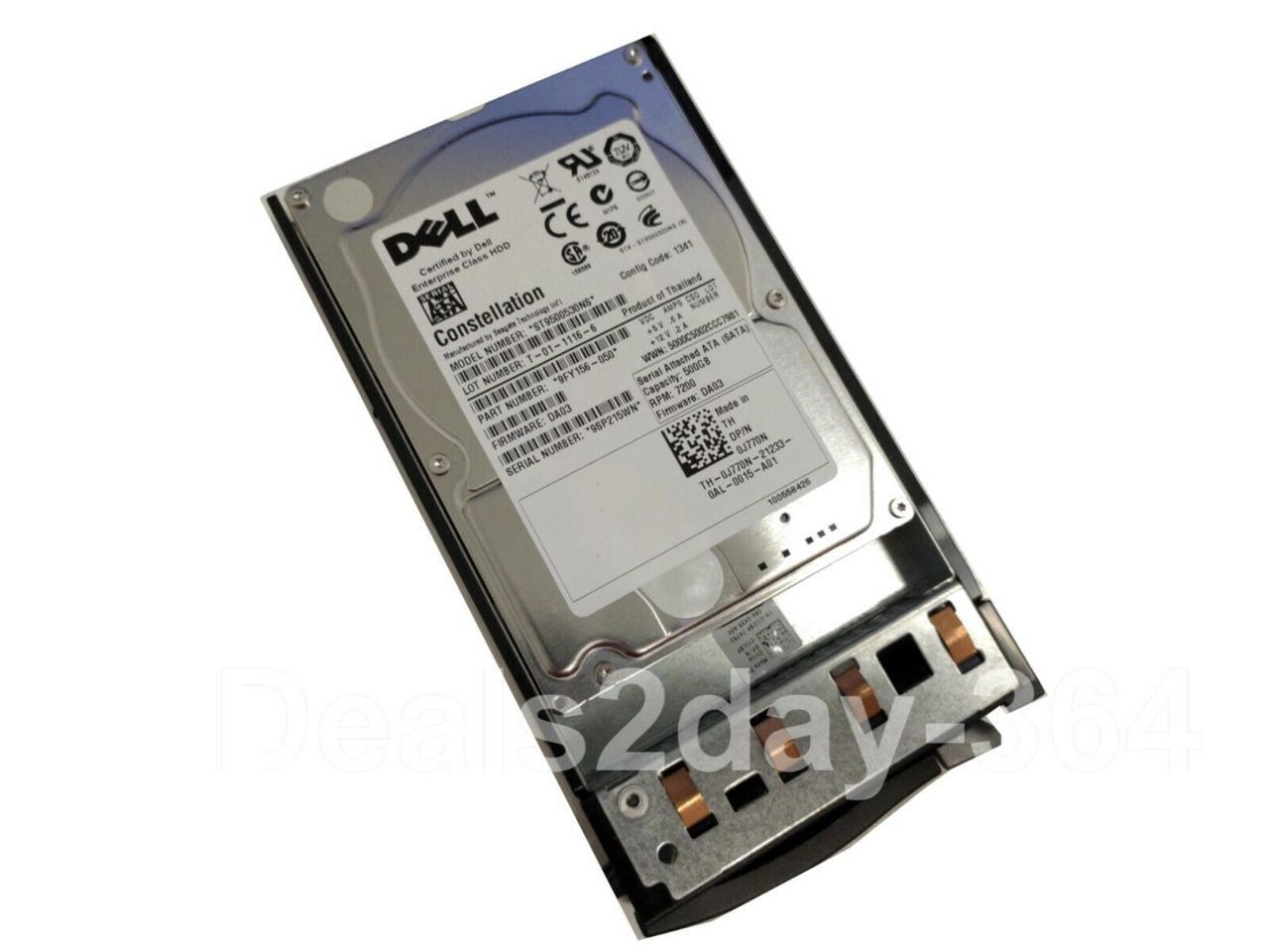 Dell 1KWKJ 500GB 3.0Gbps 7.2K 3.5 Enterprise Class 64MB Cache SATA Hard Drive in R & T Series Tray