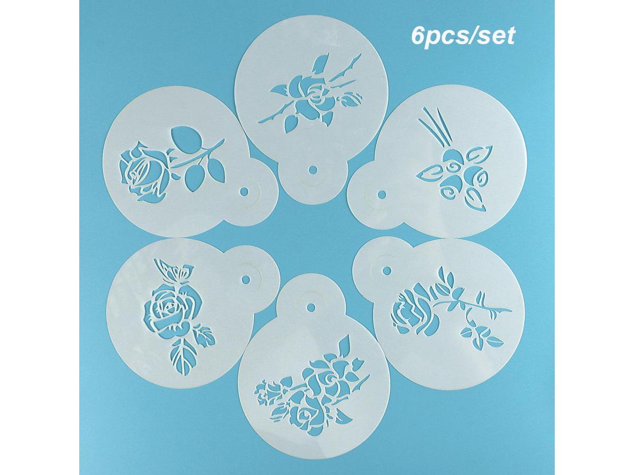 Details about   Mousse Flower Cake Stencil Cookies Fondant Molds Decorating Baking Tool 