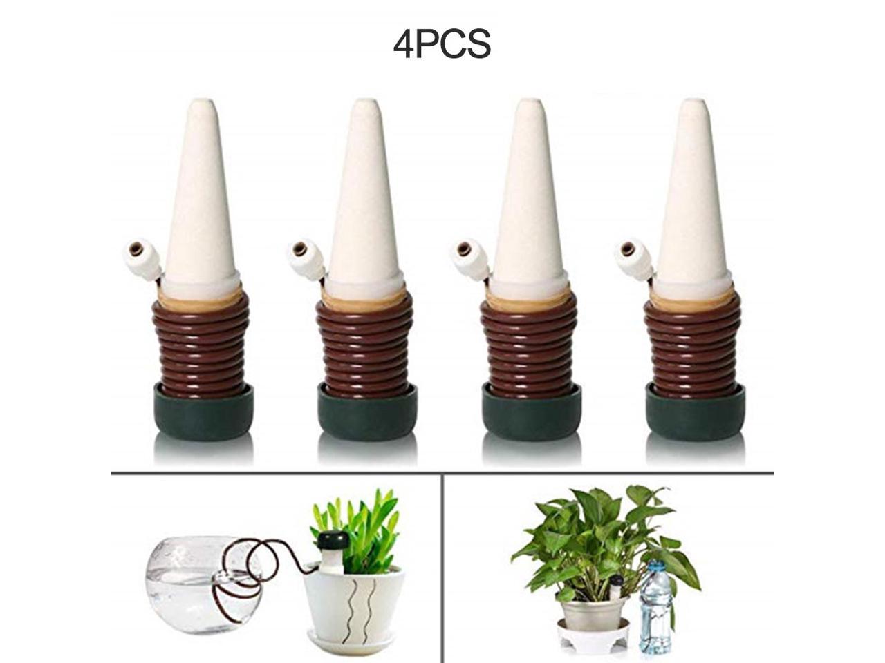 4 x Garden Watering Spikes Plant Waterers for Holiday Bottle Irrigation System 
