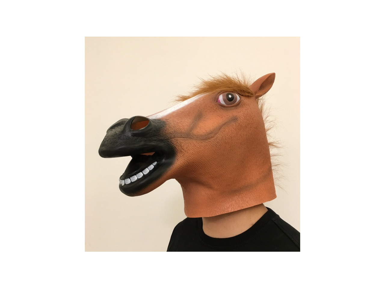 Horse Head Mask Halloween Masquerade Funny Horror Performance Props