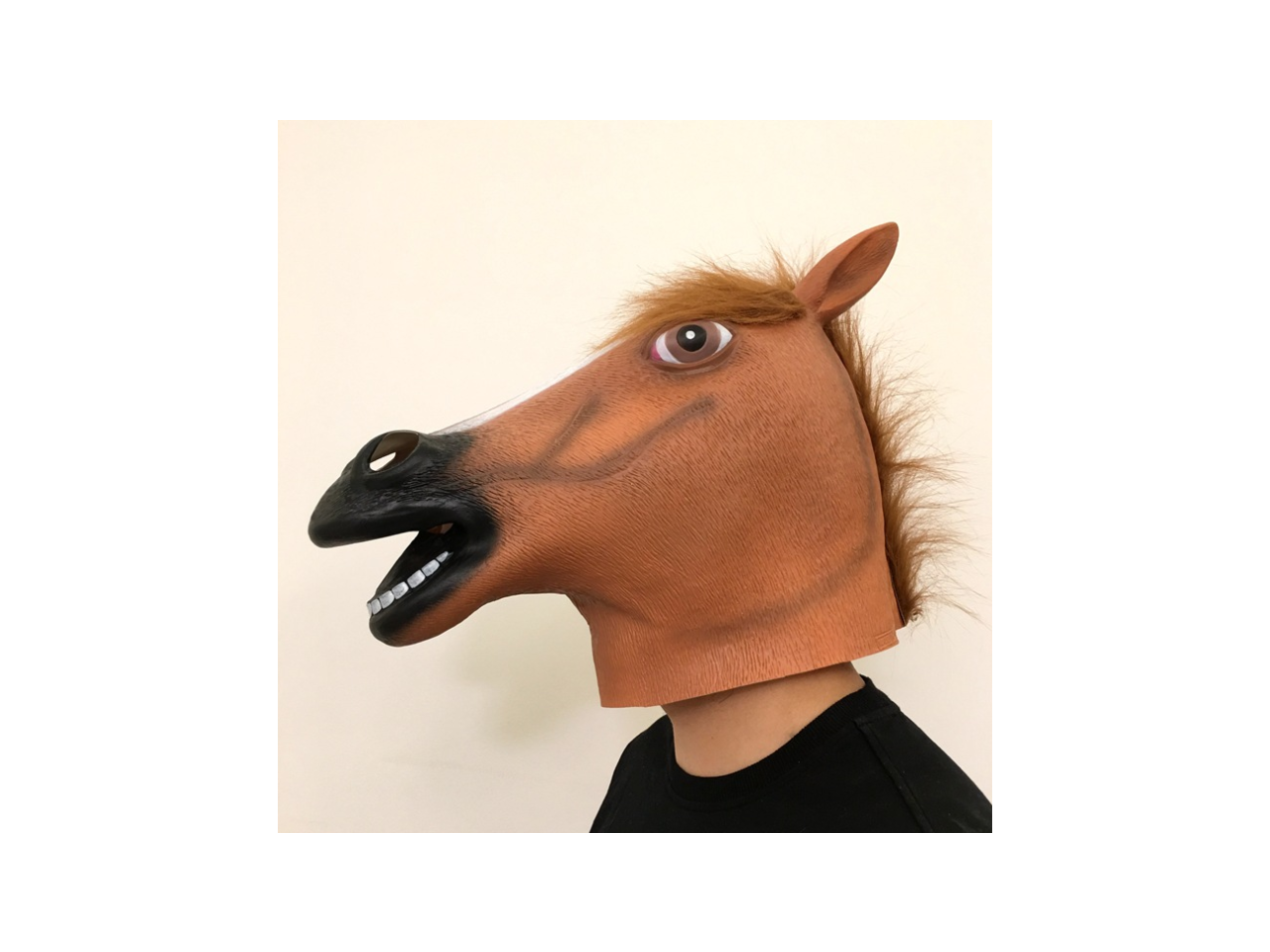 Horse Head Mask Halloween Masquerade Funny Horror Performance Props