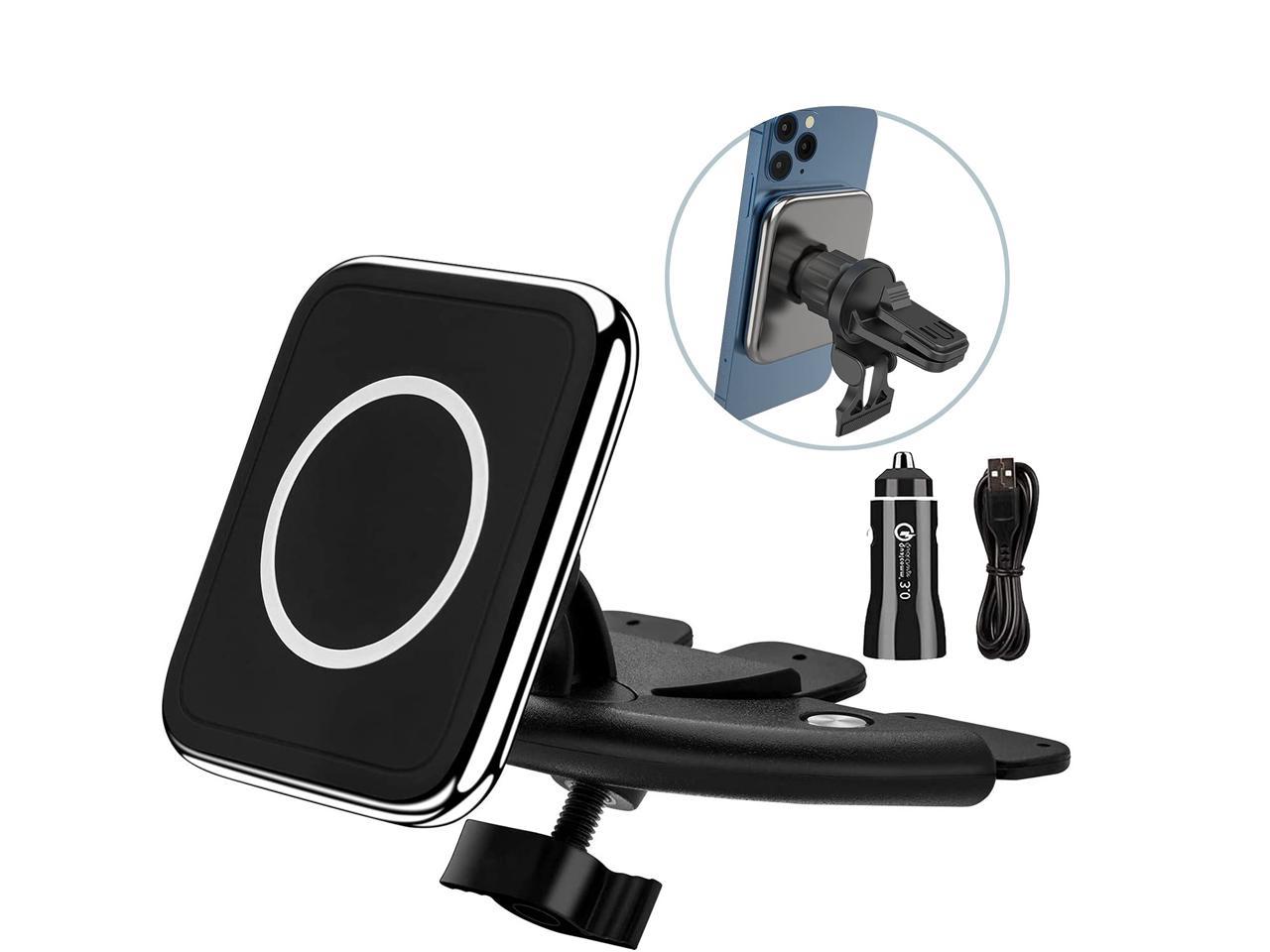 Compatible with iPhone 12/12 Pro/12 mini/12 Pro Max Air Vent Fast Charging Car Mount -N6-Black Magnetic Attachment and Alignment Magnetic Wireless Car Charger,Hohosb Mag-Safe Wireless Car Charger 