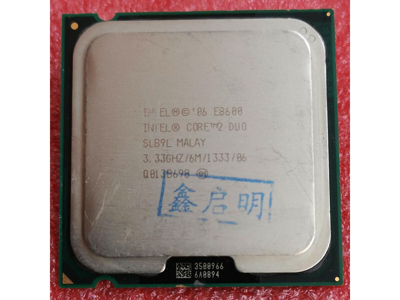 Intel Core 2 Duo Prozessor E8600 3,33 GHz, Sockel 775, 6 MB L2-Cache, 1333 MHz FSB 