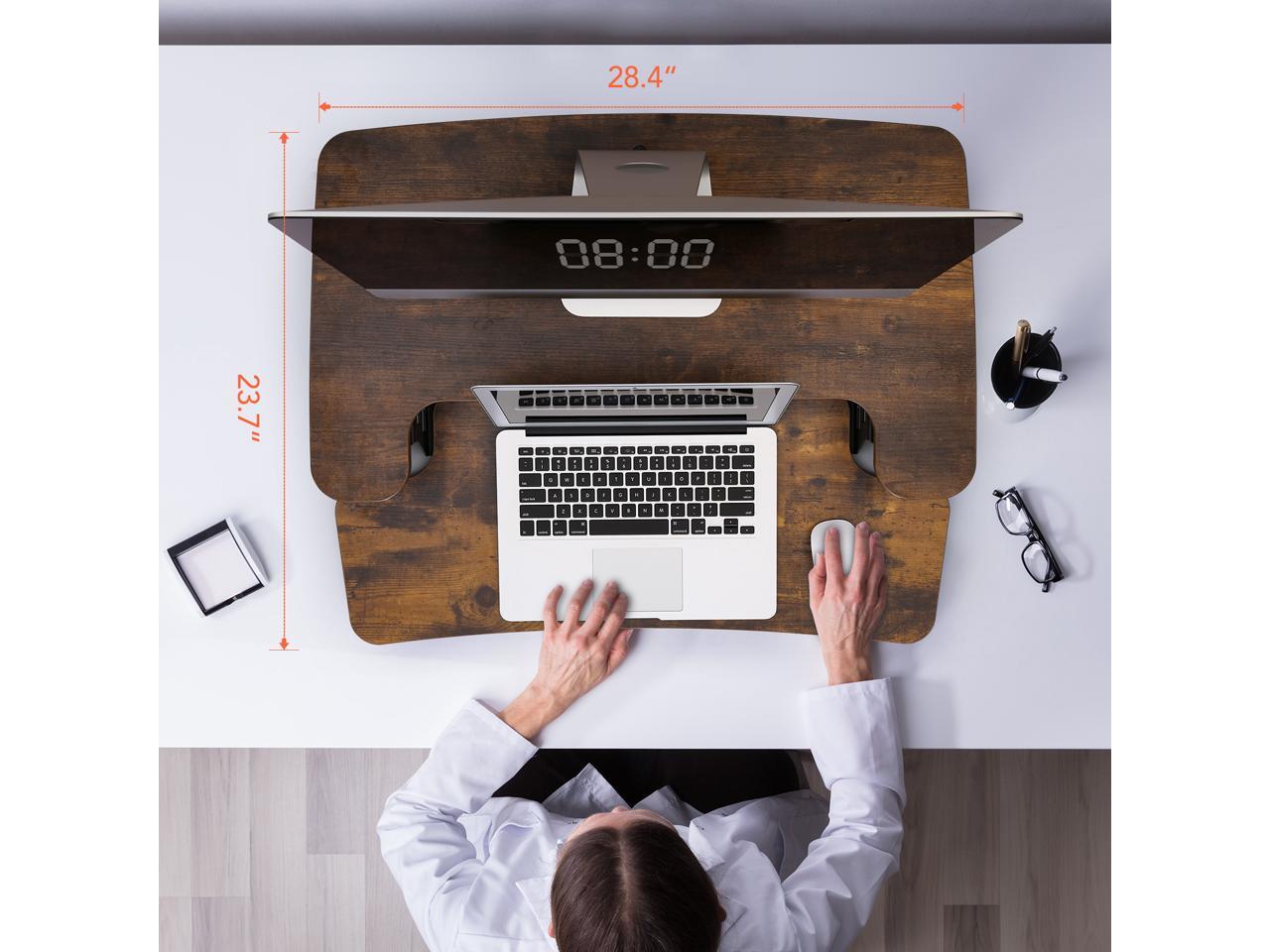 FlexiSpot Home Office Height Adjustable Standing Desk Converter 28" U