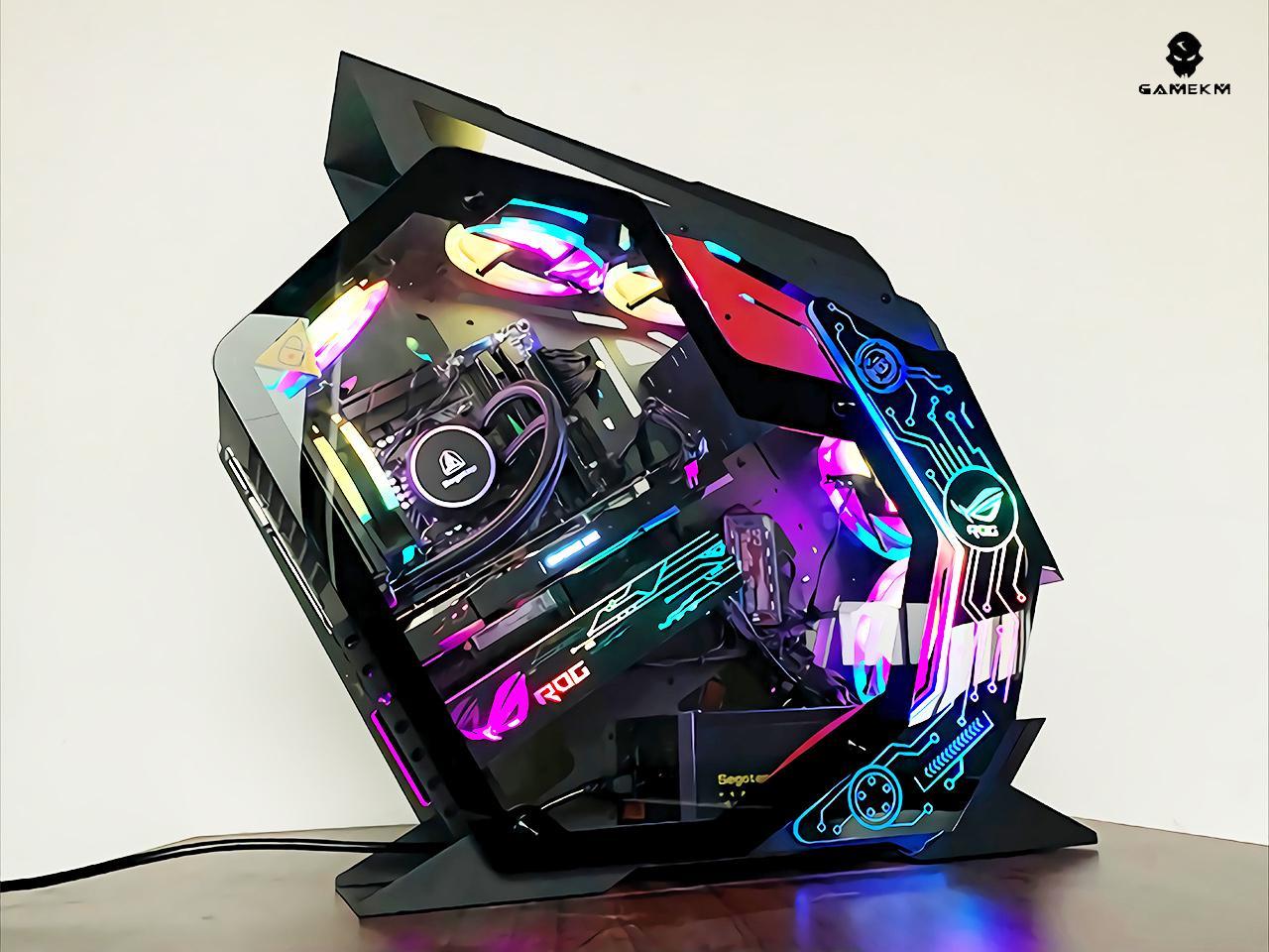 GAMEKM WAR BEAST Mid-Tower Desktop Gaming Computer Case ...