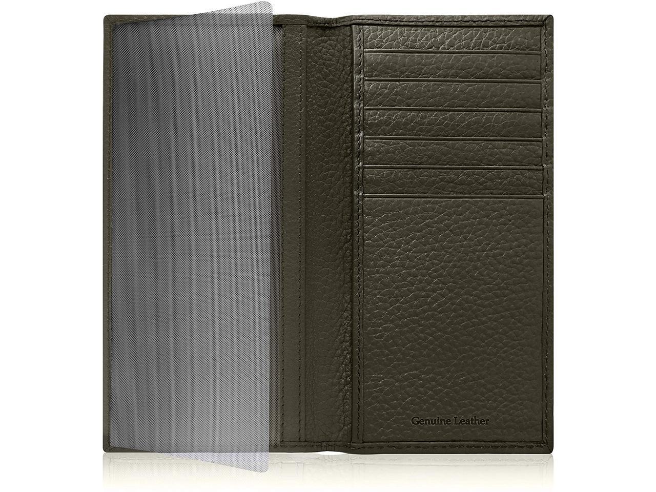 Genuine Leather Checkbook Cover For Men & Women - Checkbook Covers With ...