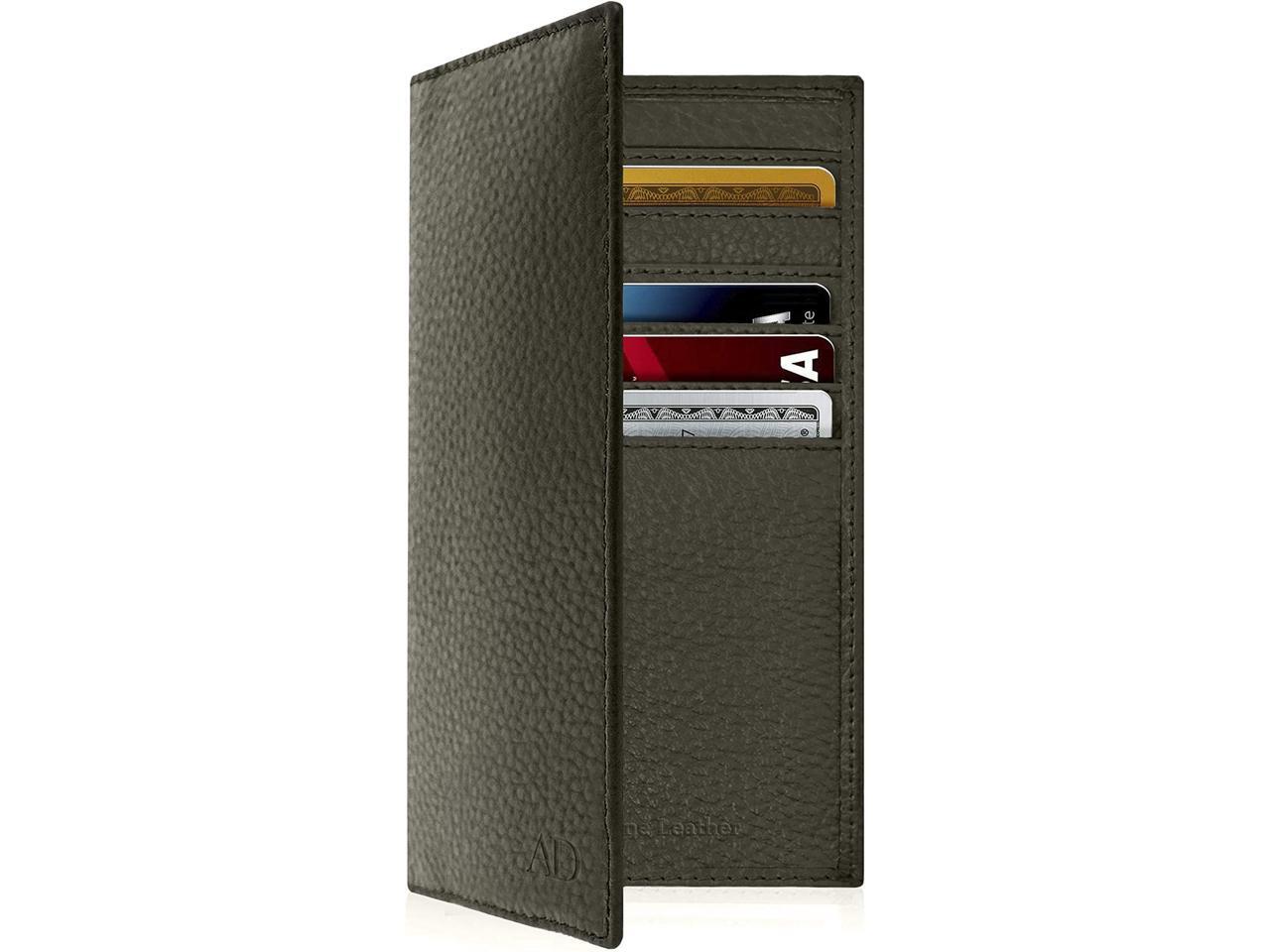 Genuine Leather Checkbook Cover For Men & Women Checkbook Covers With
