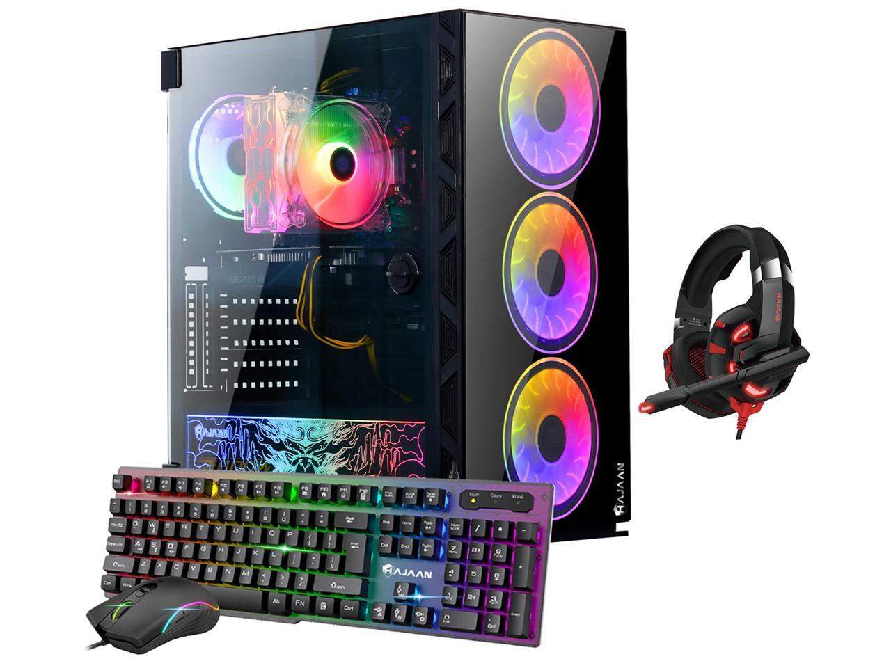 HAJAAN BREEZE PRO Gaming Desktop Tower PC - AMD Ryzen 5 5600G Processor ...