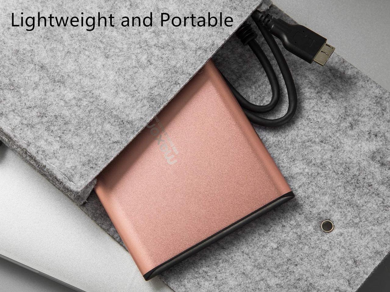 Maxone 2TB Ultra Slim Portable External Hard Drive HDD USB 3 0 For PC