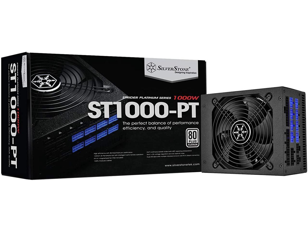 58%OFF!】 <br>SilverStone SST-ST1000-PTS モジュラー電源 1000W<br>