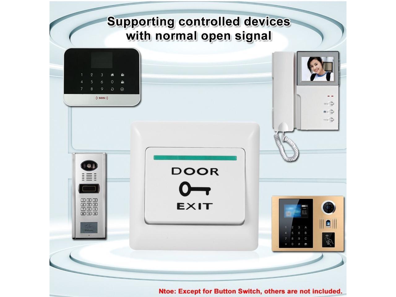 Access Control Door Exit Push Button Switch Release Electric Lock Switch Kit NEW
